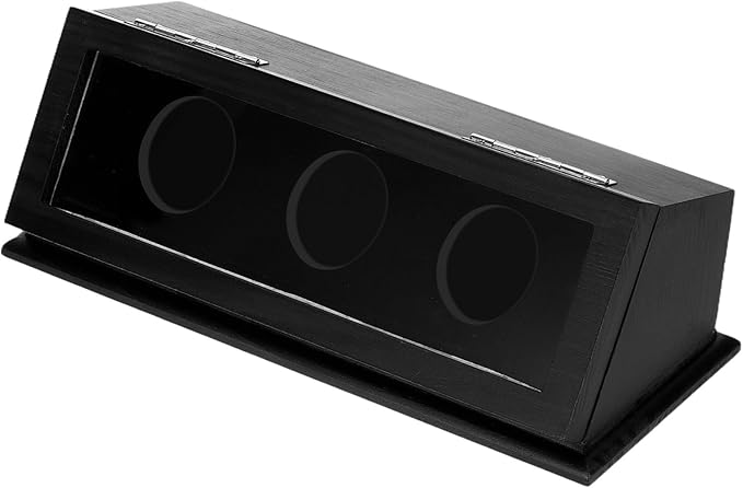PATIKIL Coin Display Case, 3 Slots Coin Presentation Display Box Coin Box Coin Case with Coin Holder Fit 38-44.5mm Coin for Silver Dollar Collectors, Black
