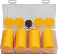 35MM with Holes, 120 Pieces per Box of Plastic Poker Chips - Perfect for Bar Activities, Teaching Games, and Customizable Accessories with Text.