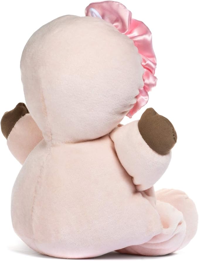 Soft Baby Doll, Black Hair, Brown Skin, Multiracial Soft Dolly, No Hard Parts, 11' Tall