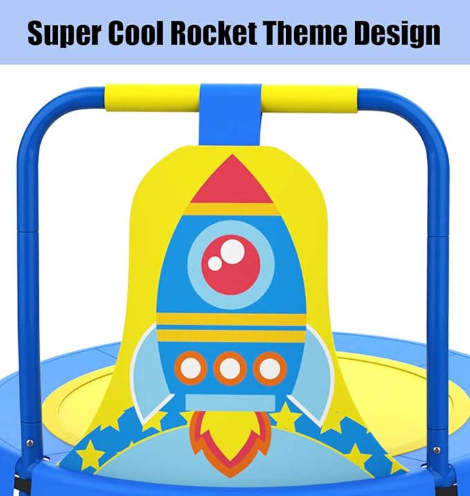 LANGXUN Baby & Toddler Toys, Mini Toddler Trampoline, Birthday Gifts for Baby Toddler Boys & Girls, Toddler Gift Ideas, Indoor Outdoor Trampolines for Kids Ages 6 Months to 4 Years
