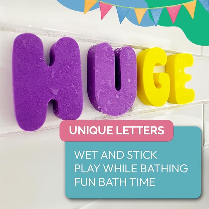 See & Spell Learning Educational Toys - Letters Match-up - CVC Word Builder Learn Alphabet in Game - 30 Double-Sided Flash Cards - Set 102pcs - Bath Foam Letters