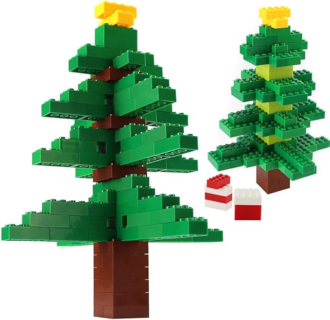 Feleph 320 Pieces 2x4 Green Bricks Building Classic Parts Creative Play Blocks Set Toy Accessories Combine with 3001 Major Brick Brands (Green)