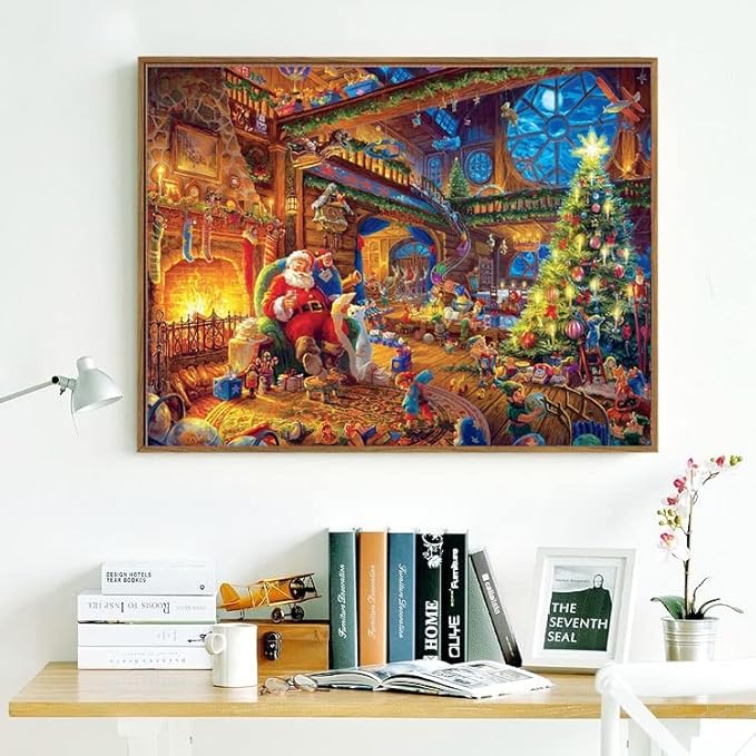 500 Piece Puzzles for Adults Santa Claus Merry Christmas 20.5 x 15 Inch 500 Piece Jigsaw Puzzles for Adults Christmas Puzzles 500 Pieces for Adult