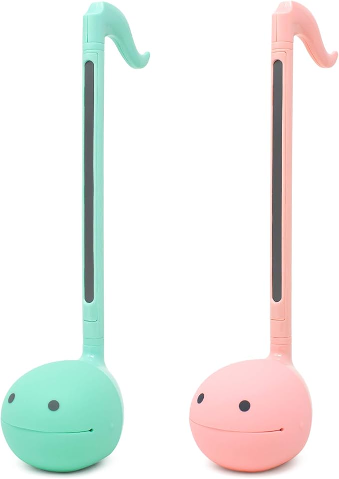 Otamatone Japanese Electronic Musical Instrument Portable Music Synthesizer from Japan by Maywa Denki Studio Award Winning, Educational Fun Gift for Children, Teens & Adults - Mint, Strawberry Set