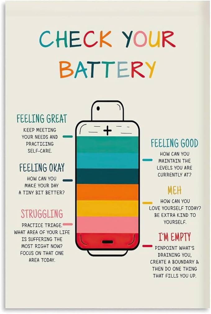 BFXLMKI Emotional Regulation, Feelings Chart, Emotions Poster, Mental Health, Zones of Regulation, Calm Corner, Feelings Check-in for Kids Teens Unframe-style 20x30inch(50x75cm)