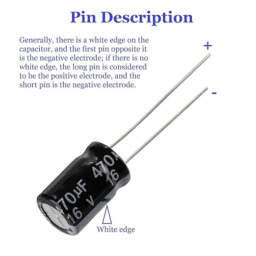 OCR Capacitor Kit, 500Pcs 24 Values Aluminum Electrolytic Capacitor Kit, Range 0.1uF - 1000uF 10V - 50V Assortment Kit for Electronic Repairs on Circuit Boards