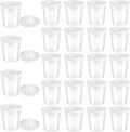 24 Packs No Spill Paint Cups with Lids for Painting Activities Reusable Spill Proof Paint Cups for Home Arts Crafts Supplies