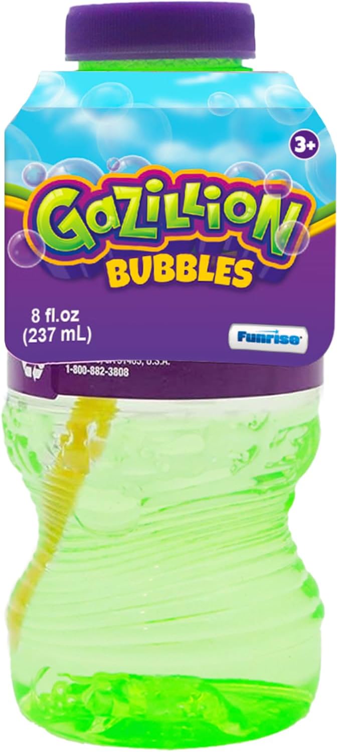 Gazillion 8 Ounce Bubble Solution 4 Pack - Great Bubbles for Kids, Great for Kids Parties, Non-Toxic & Safe