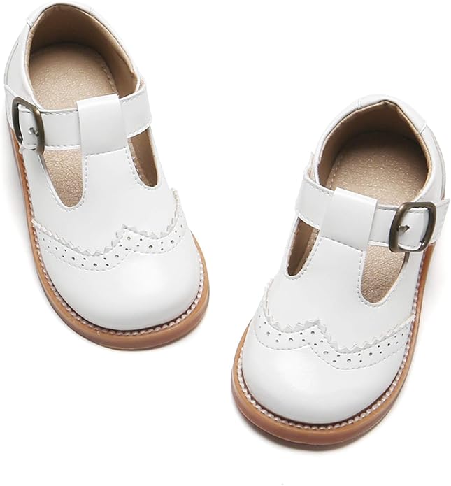 Felix & Flora Toddler Little Girl Mary Jane Dress Shoes - Ballet Flats for Girl Party School Shoes