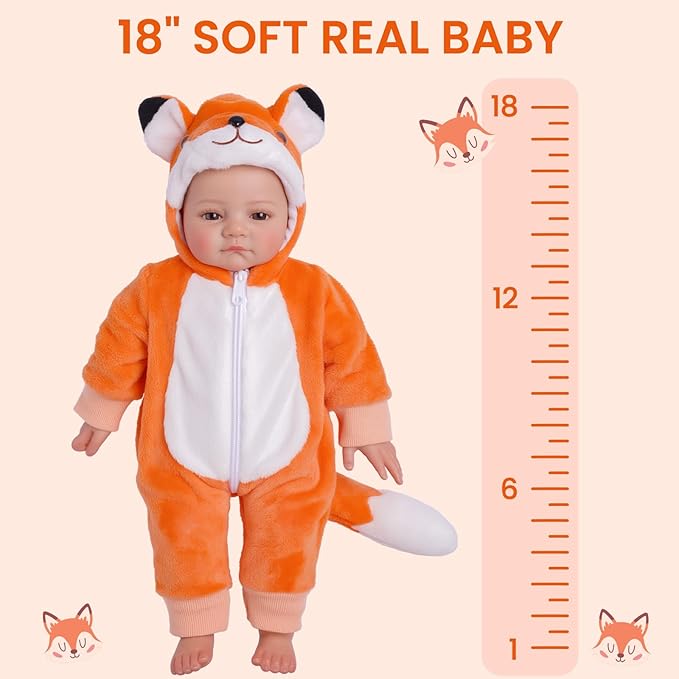 BABESIDE Baby Dolls 15-Inch Baby Dolls–Lightweight Soft Body Realistic Baby Doll Cute Smiling Lifelike Newborn Doll for Dress Up Play–5 Great Perceived Value for 3+ Year Old Girl Gift