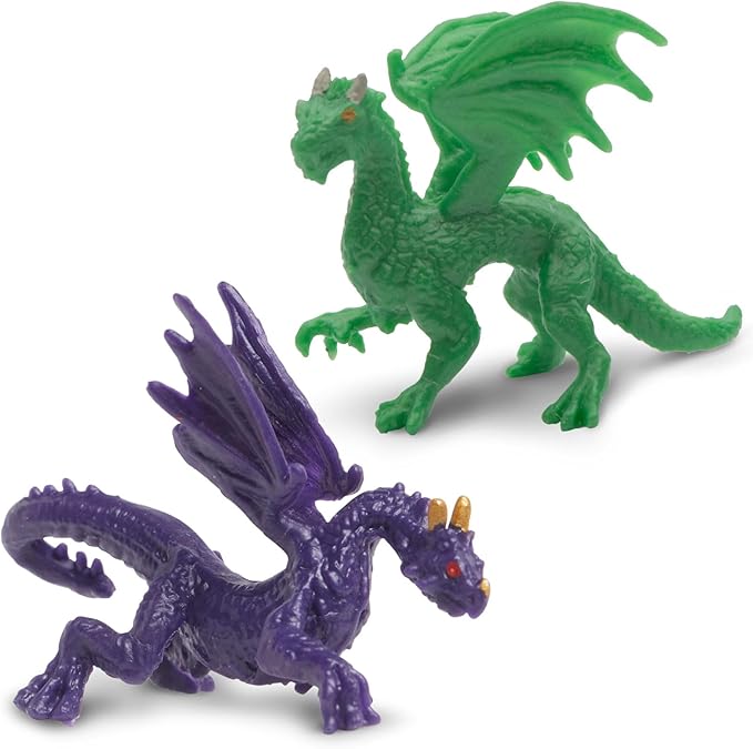 Safari Ltd. Fantasy Fun Pack - Mini Figures of Mythical Creatures - Educational Toy Set for Boys, Girls, and Kids Ages 5+ (Pack of 2)