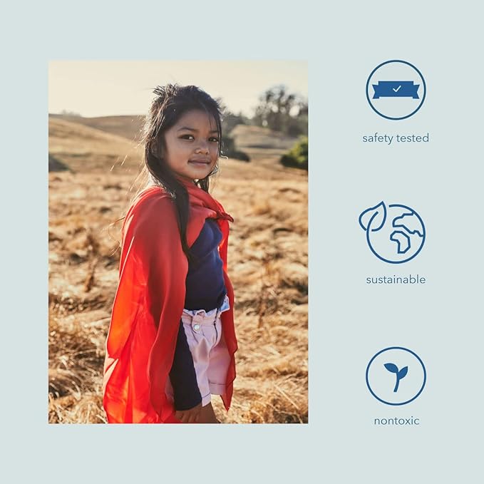 Sarah's Silks Playsilk - 100% Real Silk, Hand Dyed, Bright Colored Play Scarves | Montessori and Waldorf Toys for Dress up, Imaginative, and Pretend Play (35" x 35")