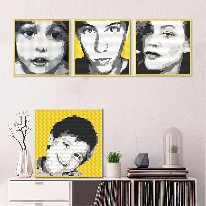 Personalized Mosaic Portrait Custom Building Kit Bricks Art Set Customized Your Own Photo Picture Unique Gift (Large/15.7"x15.7")