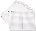 Learning Resources 9"x 11" Double Sided X-Y Axis Dry Erase Mats, Graphing, Math Classroom Accessories, Teaching Aids, Set of 10, Ages 6+