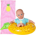 Adora Splash Time Babies Collection, 8.5” Baby Doll w/ Sweet Baby Smell, Made in Premium QuickDri Vinyl & Machine Washable, Includes Clothes & Accessories, Birthday Gift For Ages 3+ - Sweet Pineapple