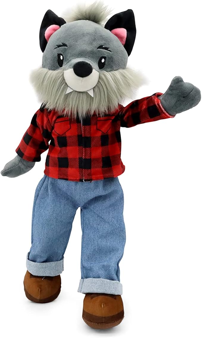 Plushible Soft Baby Doll, 18 Inch Werewolf - Plush Rag Doll with 2 Clothing Sets, My First Plush Toy for Girls, Boys & Infants, Soft Baby Stuffed Toy, Adorable Companion for 1 Year Old & Up