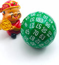 Bescon Polyhedral Dice 100 Sides Dice, D100 die,100 Sided Cube, D100 Game Dice, 100-Sided Cube of Green Color
