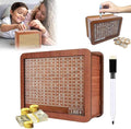 Wooden Coin Bank Money Saving Box, Cash Vault Wooden Savings Box, Wooden Digital Piggy Bank with Counting Target, Money Vault Savings for Boys and Girls (3000 Savings Challenge Box)