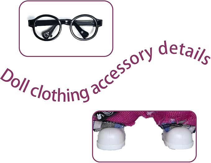 17cm Doll Clothes Set Fashion Doll Clohtes with Accessories of Doll Clothing Suitable for Various Outfits of Dolls (Style R)