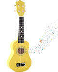 21 Inch Wooden Kids Toddler Child Children Acoustic Guitar Musical Instruments Ideal for 3-9 Year Old Boys Girls Gifts (Yellow)
