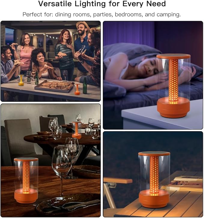 Creative LED Honeycomb Table Lamp (Orange)