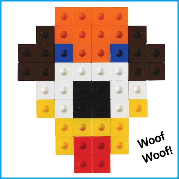 edxeducation Linking Cubes | Set of 100 | Counting Cubes | Color Sorting Toys | Math Manipulatives for Preschoolers, Pre K
