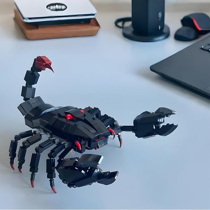 Insects Scorpion Building Set (391pcs) Kit Set Bugs Animals Bricks Action Figure Collection STEM Display Model Gift Toy for Boys and Girls Kids Adults Christmas Birthday Age for 8 9 10 11 12 13 14