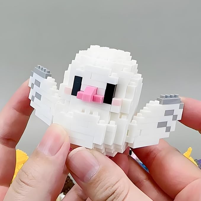 Parrots Micro Mini Building Block Sets Birthday Gift for Kids, Animals Buildling Model Kits, Mini Bricks Birds Series Toys for Kids（6 Boxes）