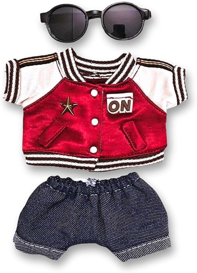 17cm Doll Clothes Set & Outfit Set for 17cm Dolls - Premium Fashion Dresses with Accessories, Luxury Chic Doll Clothing & Style Bundle,Just Clothes (Style A8)