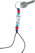 Fun Express Mom Bead Key Chain Craft Kit - Makes 12 - DIY Mother's Day Craft Gifts for Kids