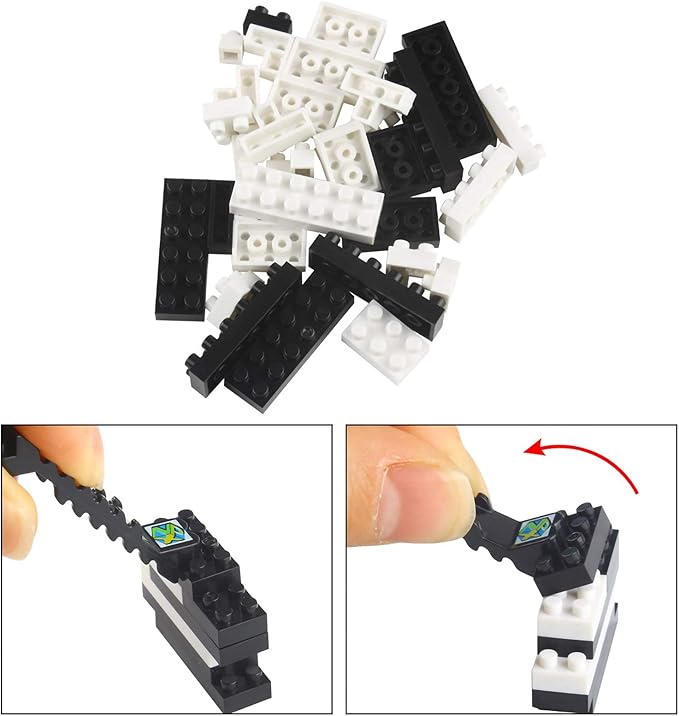 Larcele Micro Husky Dog Building Blocks Super Mini Pet Building Toy Bricks, 950 Pieces KLJM-02 (Husky)