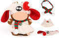 Doll Clothes for Labubu(NO Doll), for 17/15cm Plush Dolls, Clothing Suit Toy Figurine Outfit Set Dress Up with Kawaii Style Accessories, Skirt or Overall and Cute Hat or Headwear (SD3)
