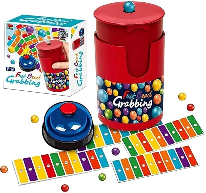 AIZAN Match Color Line Bingo Board Games Fun Fast Bead Grabbing Two-Player Game, Educational Game Set - Intellectual Development Hands-on Perfect for Parties Family Reunions Classroom
