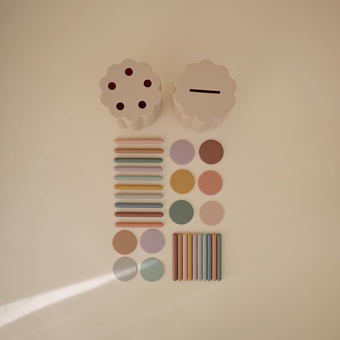 mushie Coin & Tube Sorting Set | 23 Pieces | 10 Months+