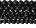 4MM 86PCS Natural Stone Matte Black Agate Loose Beads for Jewelry Making DIY Bracelet Necklace