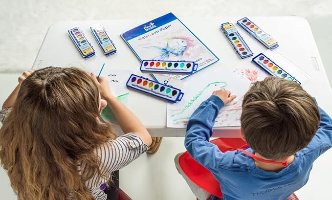 108 Jumbo Size Sheets (11" x 16") of Art Paper for Kids. Great as Watercolor Paper, Finger Painting, Drawing and Doodling - Heavy Stock, Loose White Sheets. Save with a Bulk Pack