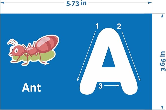 MFM Toys Sandpaper Alphabets Letters Numerals Flashcards Tactile - Early Learning Aid (Uppercase)