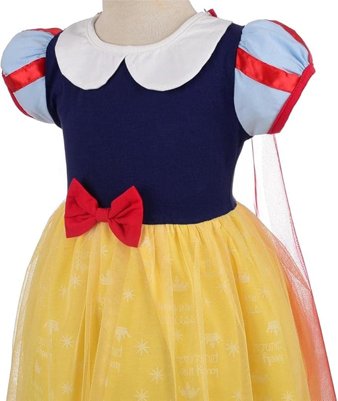 Dressy Daisy Princess Dress Up Clothes Halloween Fancy Party Tulle Skirt Summer Outfit for Baby & Toddler Girls