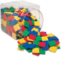 Learning Resources Square Color Tiles, Counting, Sorting Toy, Set of 400 in 6 Colors, Ages 4+