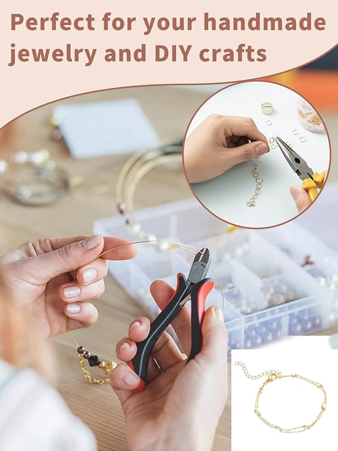 OHINGLT 700 Pieces Lobster Claw Clasps and Open Jump Rings Set, Gold Plated Bracelet Necklace Clasp for Jewelry Making