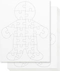 Hygloss 6 Blank Person-Shaped Puzzles – 8.5 x 10.5 Inches – Ideal for All-About-Me Activities – Write, Draw, and Decorate – 26 Pieces Each