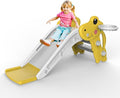 Toddler Slide,Kids Slide Playset for Toddler,Indoor Outdoor Slide Toddler Playset with Ball & Hoop, and Non-Slip Steps,Gift for Boys and Girls 1-3 Years (Yellow)