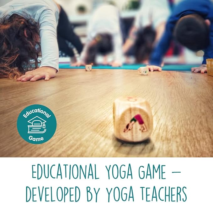 Yogi Dice Educational Yoga Dice Game for Kids, Fun Yoga Exercise Dice for Solo or Group Play