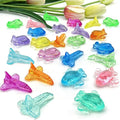 HappyFiller 90 Pcs Acrylic Mini Planes Small Plastic Airplane Bulk 9 Colors Perfect for Crafting, Party Favors,Home Decor, Table Scatters,Creative Art Projects