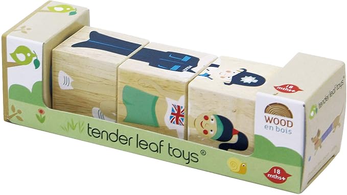 Tender Leaf Toys - Educational Twisting Toy - My First Baby Wooden Puzzle Game - Early Learning to Develop Strategic Thinking and Fine Motor Skills for Children 18M+ (London Twister)