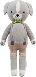 cuddle + kind Noah The Dog Little 13" Hand-Knit Doll – 1 Doll = 10 Meals, Fair Trade, Heirloom Quality, Handcrafted in Peru, 100% Cotton Yarn