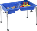 Children's Factory, 1138-18, Neptune Sensory Table & Lid, 18”H, Blue, Kids Classroom, Preschool, Playroom or Kindergarten Autism Learning Activities