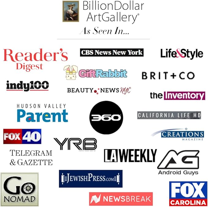 BillionDollarArtGallery® Transform your TV Into Wall Art | Display 500 Of The World's Most Iconic Paintings | Art TV | Unique Gift | Home Décor | Living Room Decor | Wall Art
