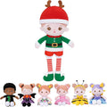 OUOZZZ Christmas Soft Baby Doll Toys for 1 Year Old Girl Gifts | Christmas Plush Toys Gift Collecting and Decorating for Toddlers Kids Infants 15"