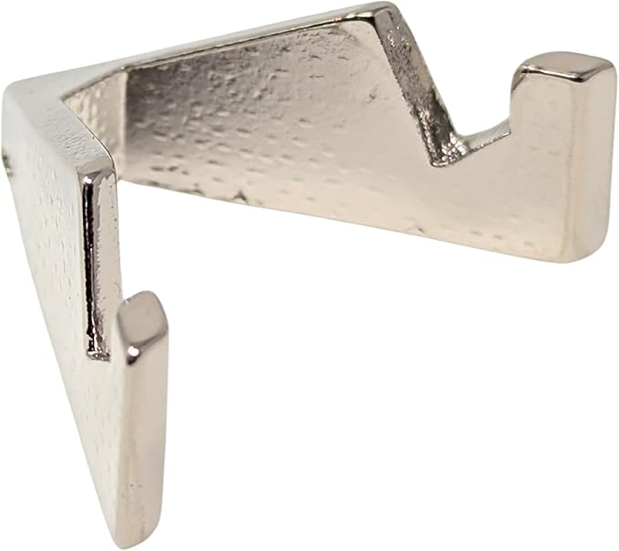 Generic Chevron Military Challenge Coin Display Stand - Solid Metal with Anodized Finish - US Vet. Business (Silver)